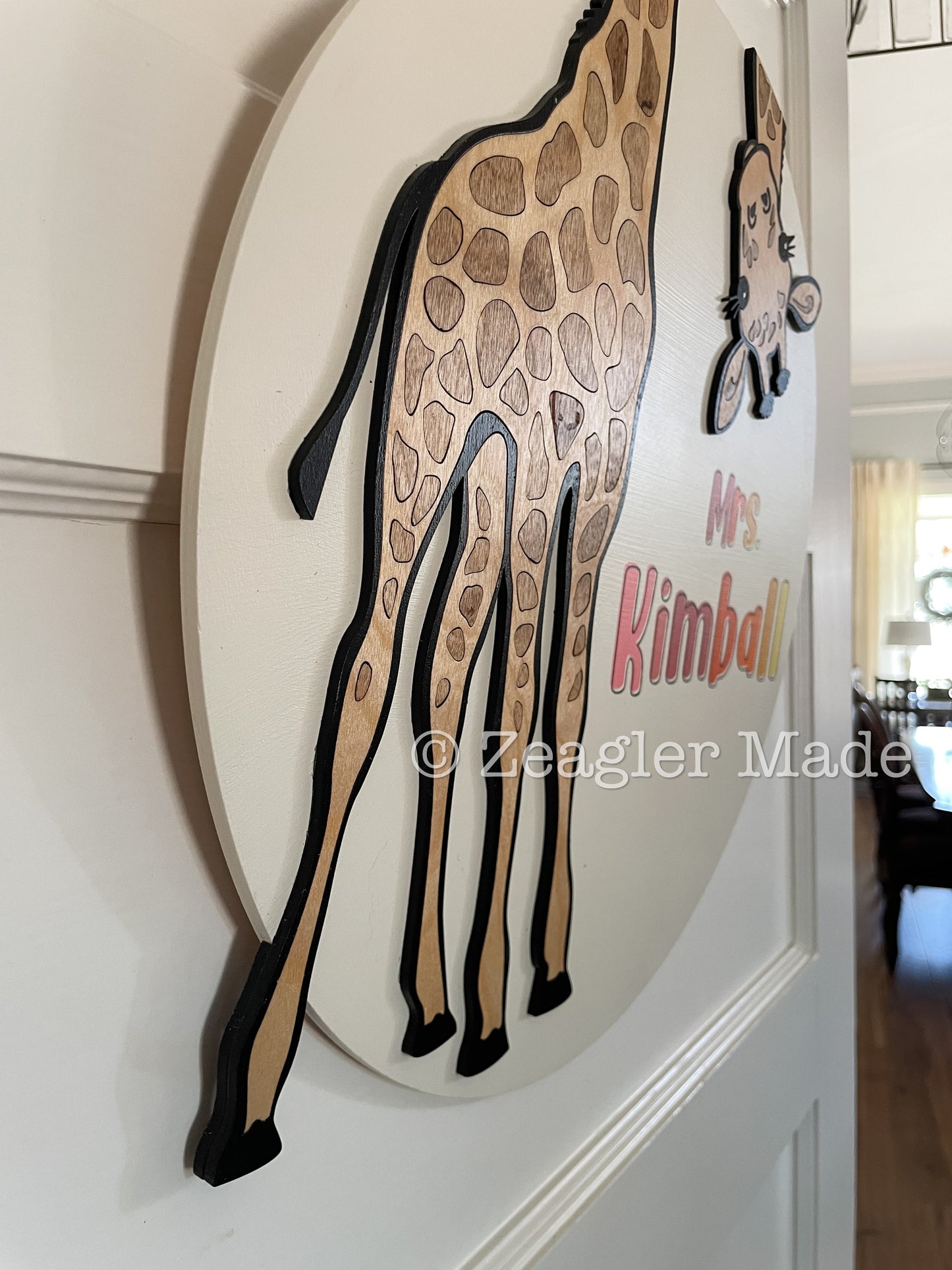 Door hanger : teacher gift / baby nursery sign