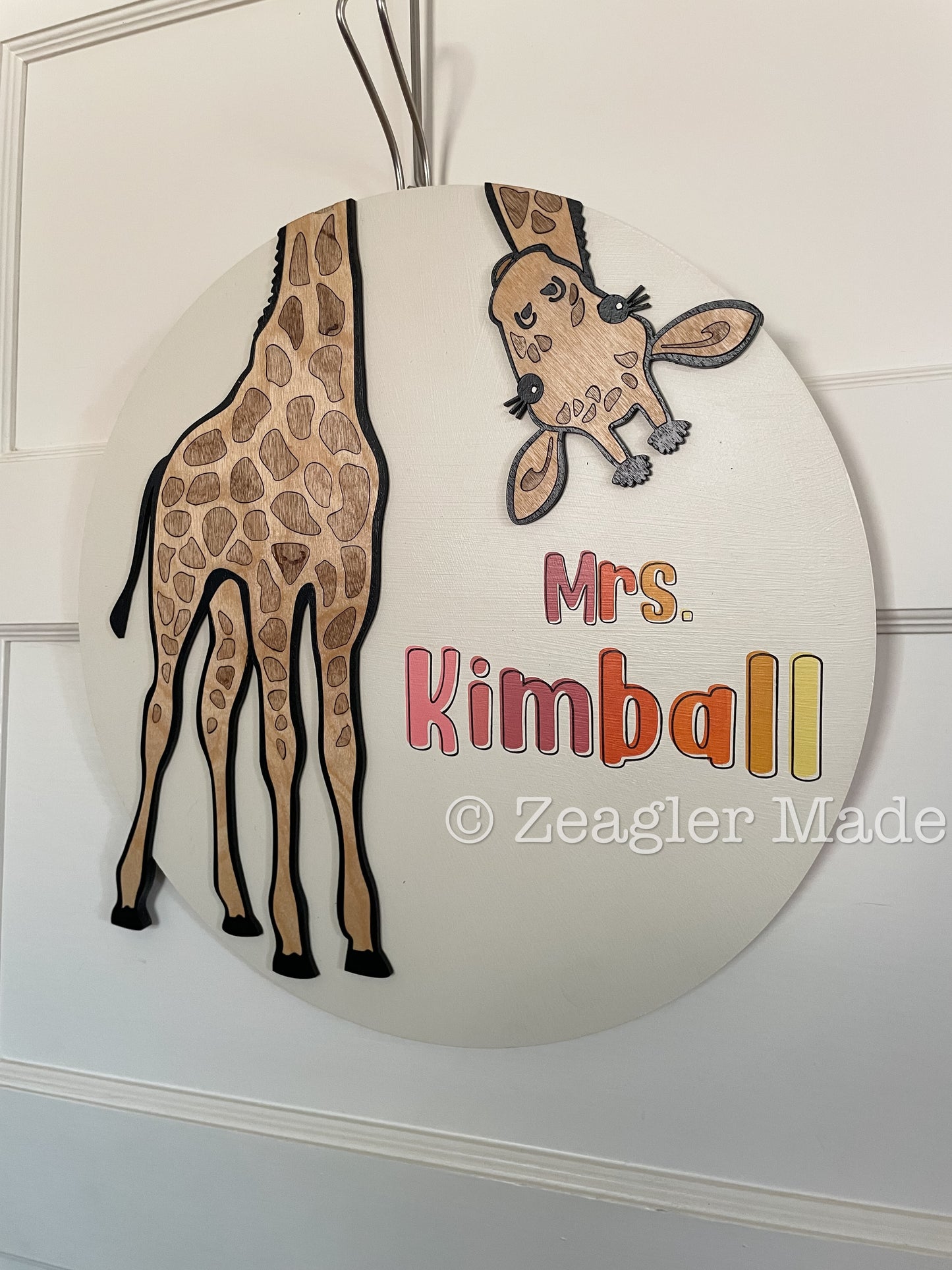 Door hanger : teacher gift / baby nursery sign