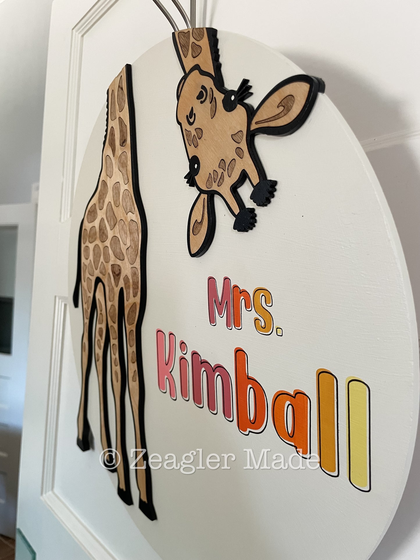 Door hanger : teacher gift / baby nursery sign