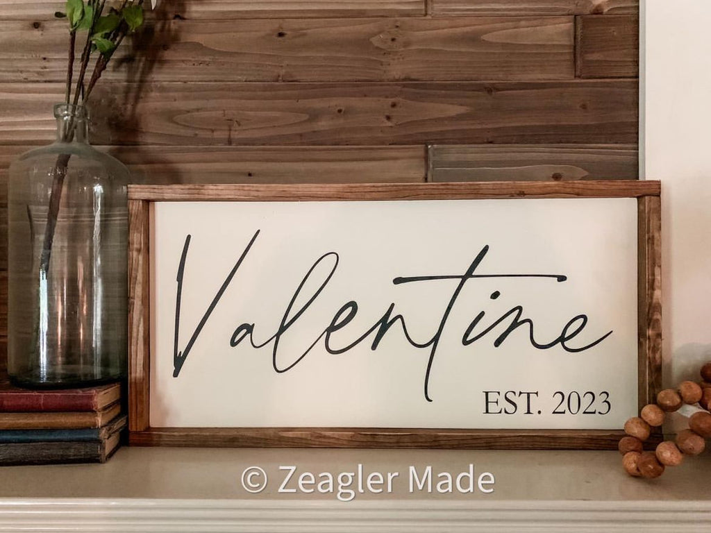 Established Sign Family Name