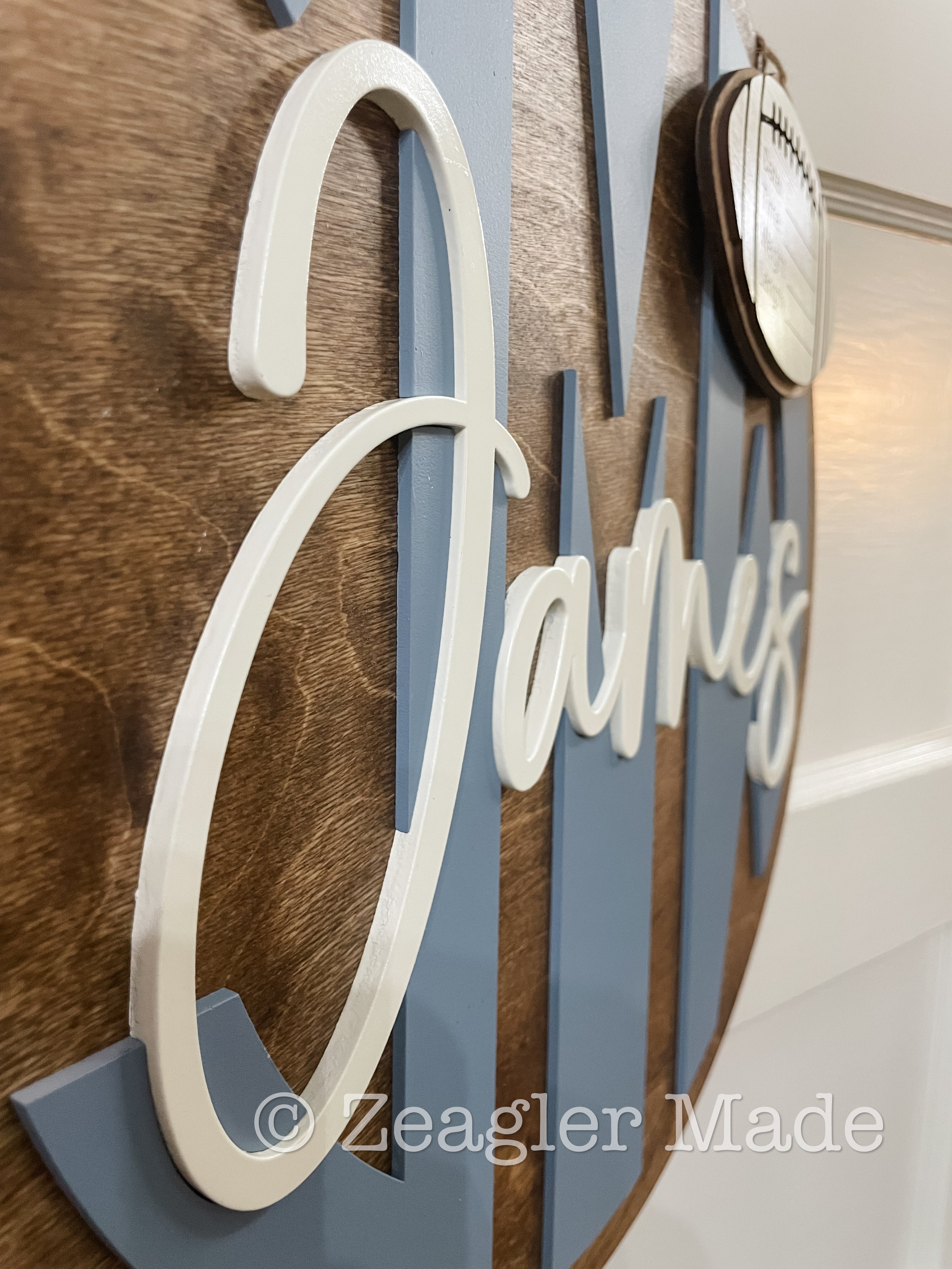 Door hanger : teacher gift / baby nursery sign