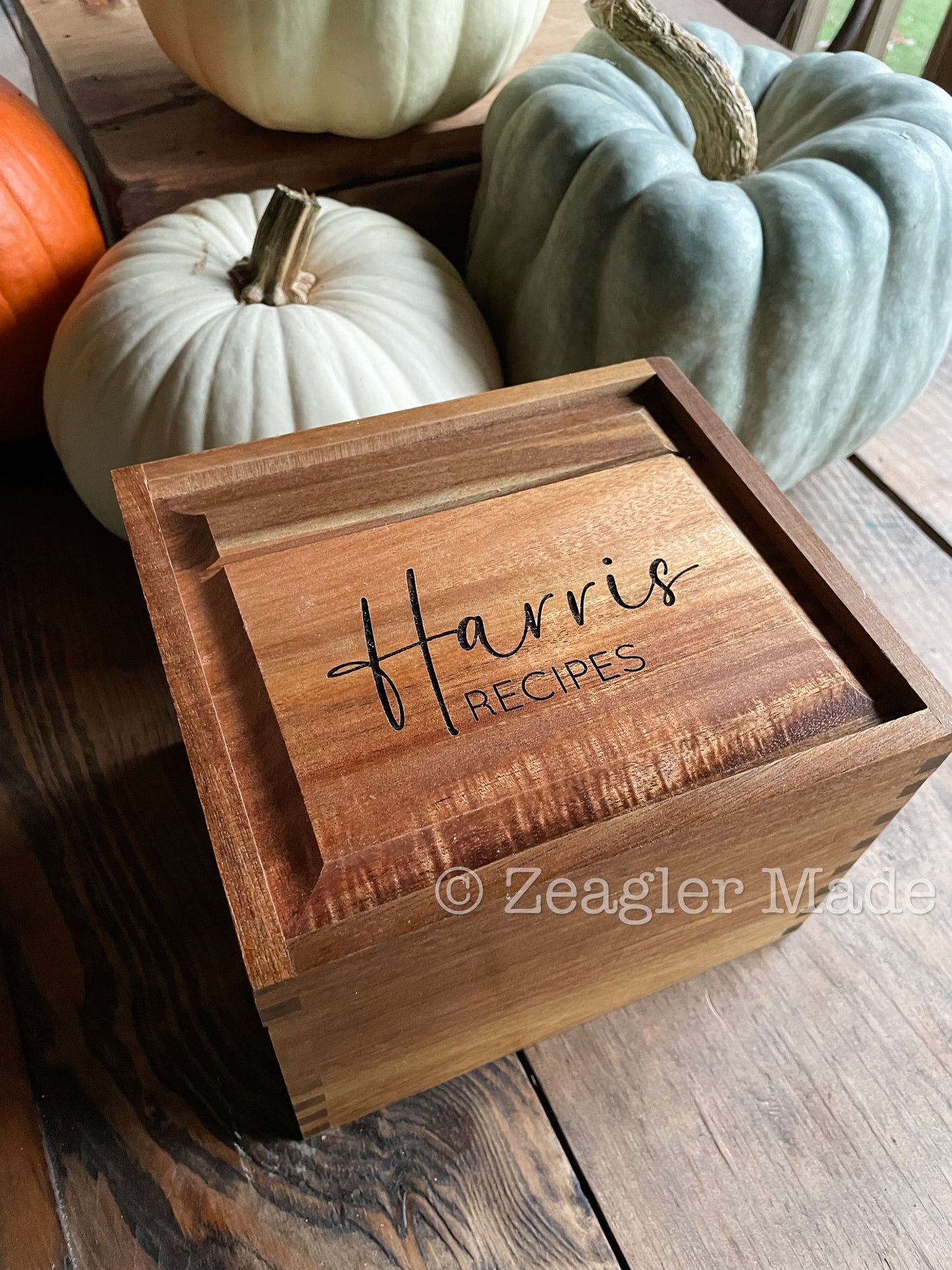 Recipe Box with optional custom engraving