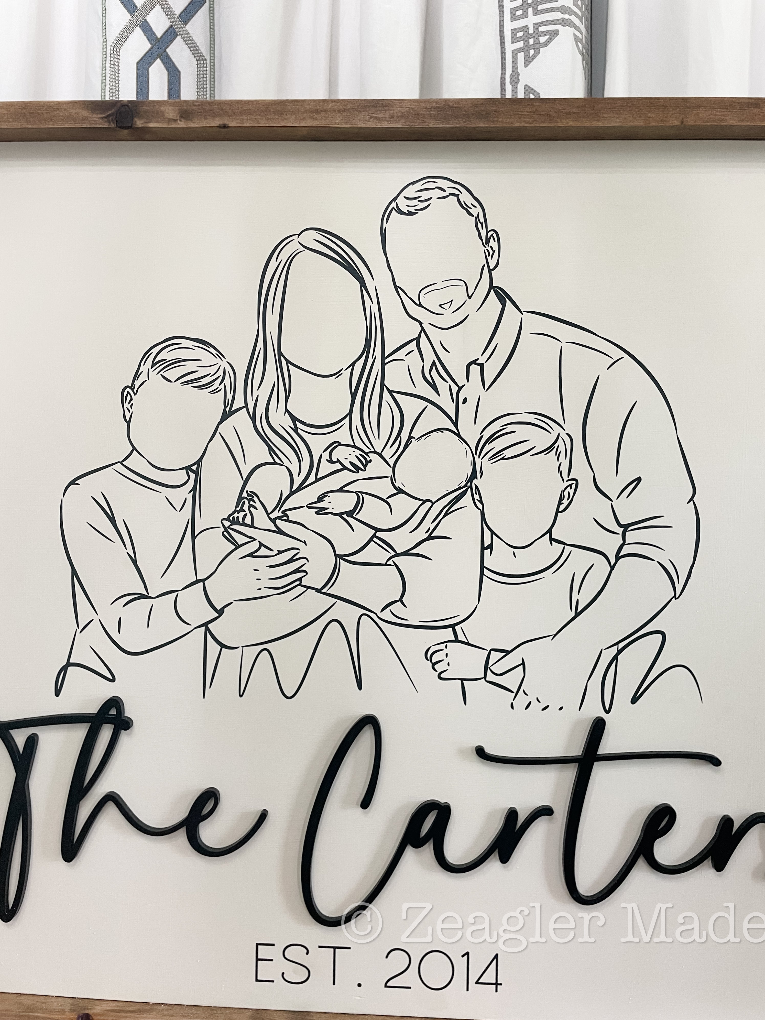 Family portrait sketch
