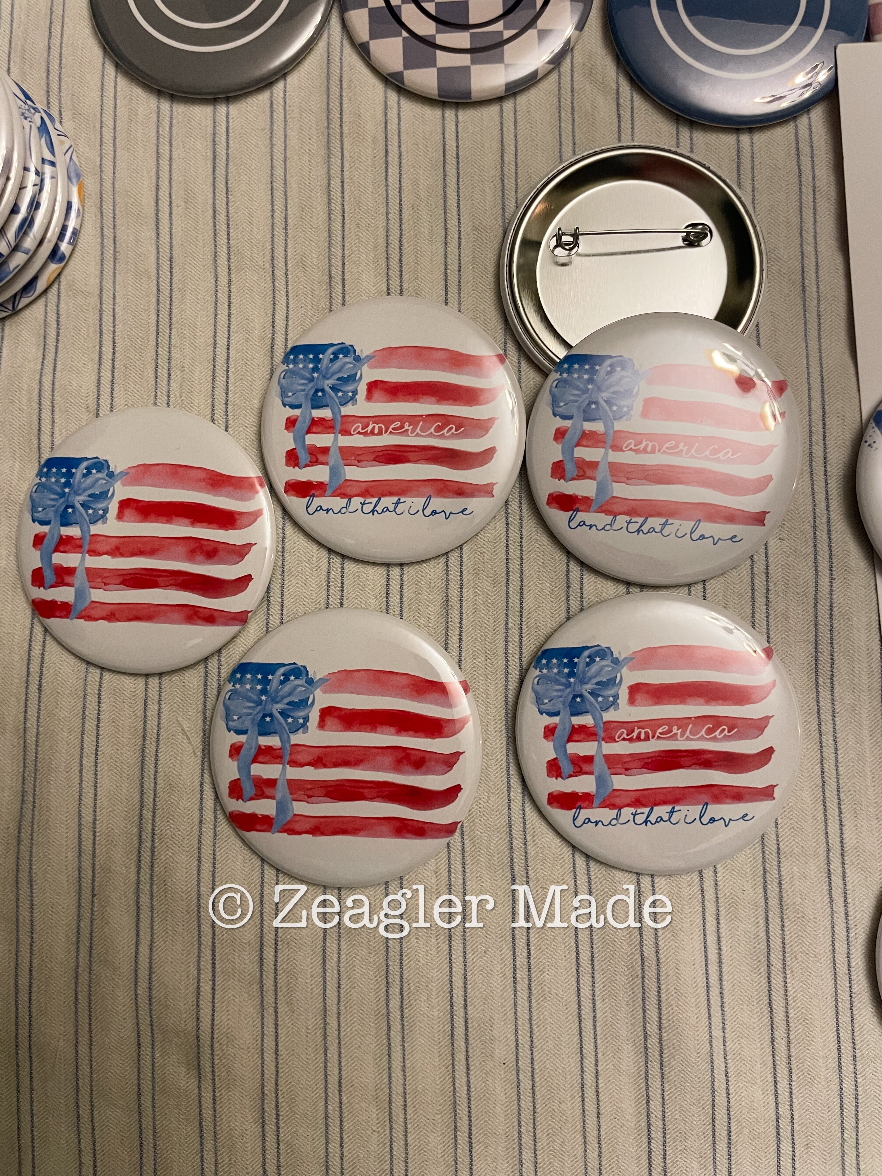 2.25” round custom magnets or pins