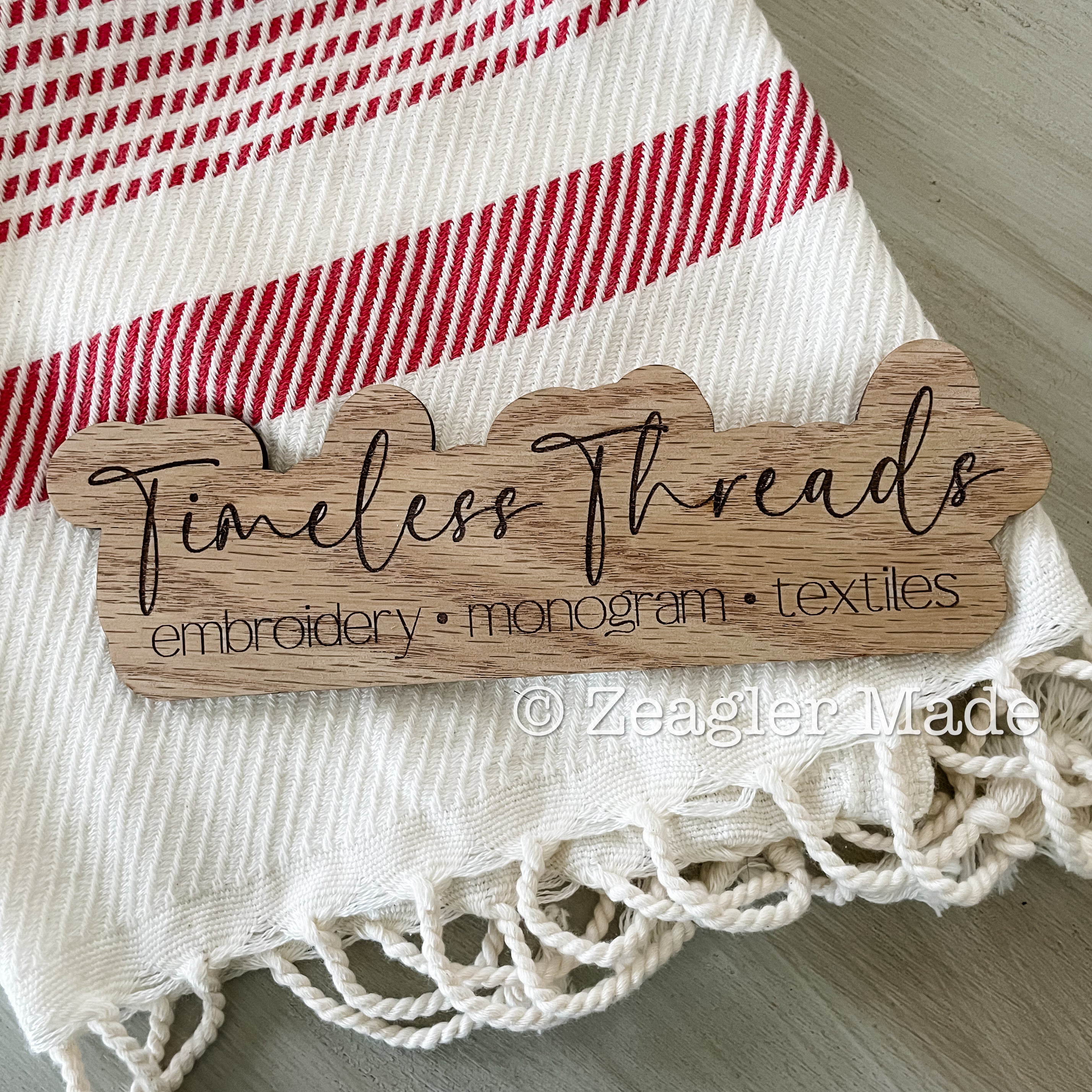 Wooden watermark