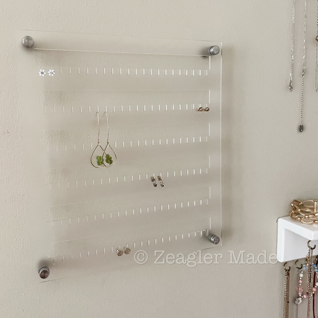 Acrylic earring holder