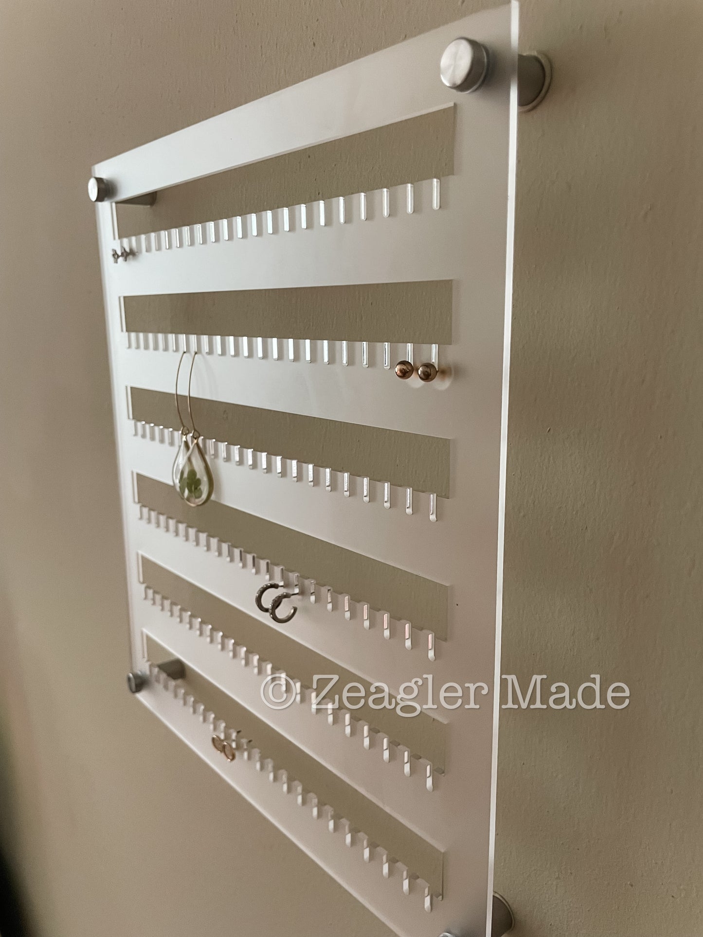 Acrylic earring holder
