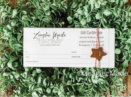 Gift Certificate