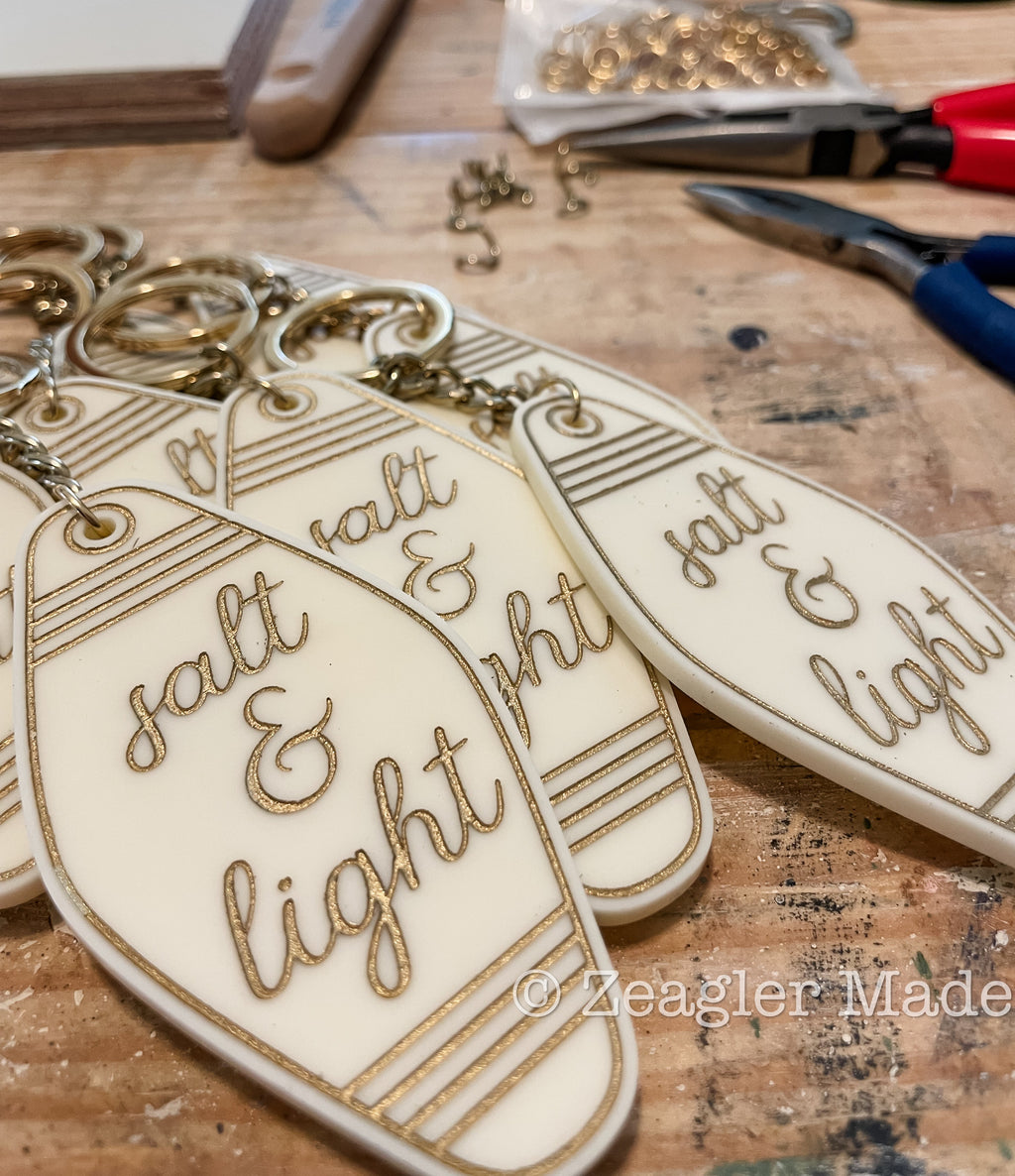 Salt & Light keychain