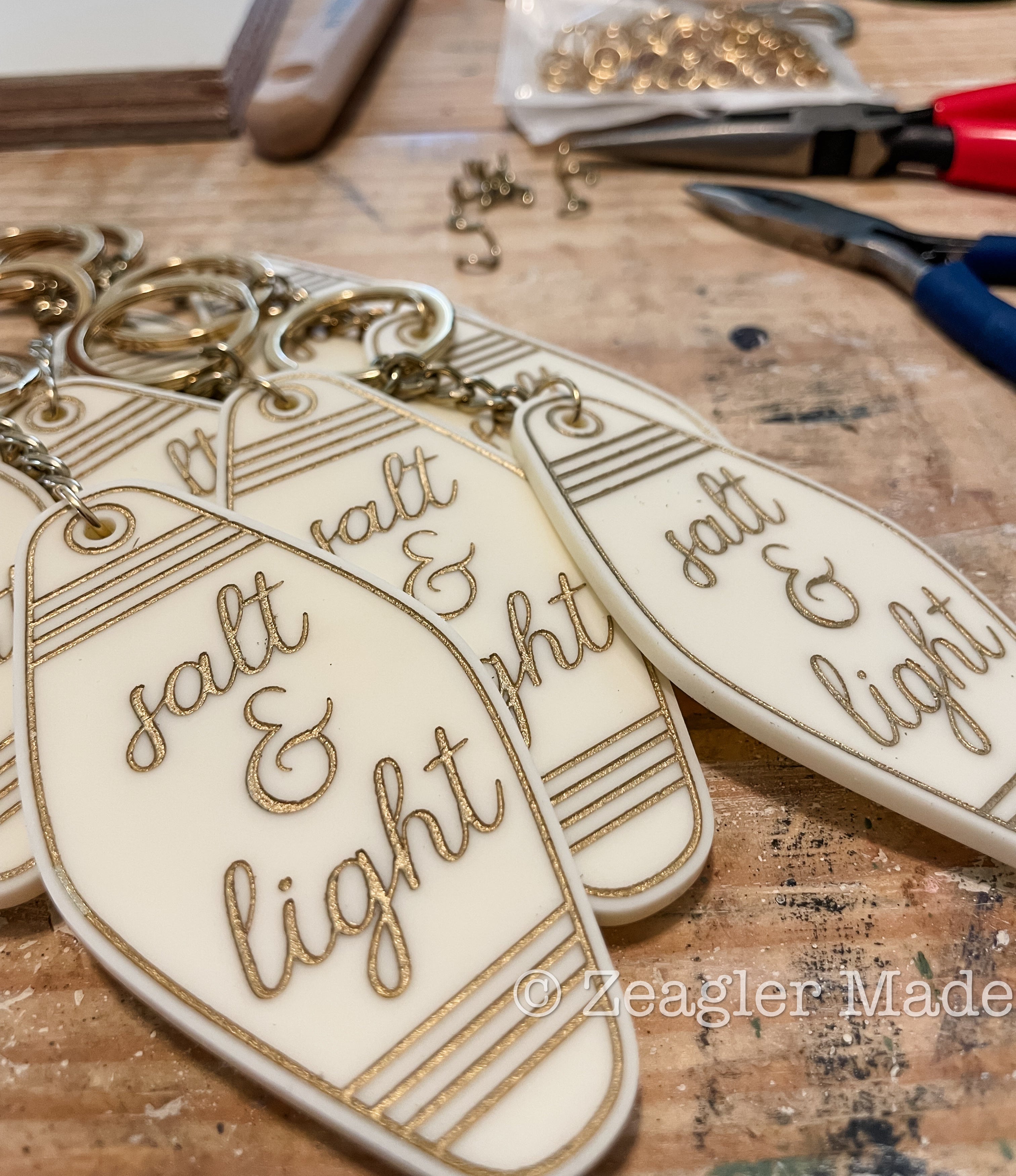 Salt & Light keychain