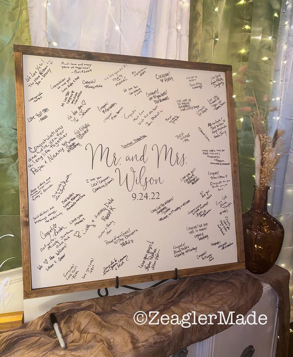 Wooden Guestbook