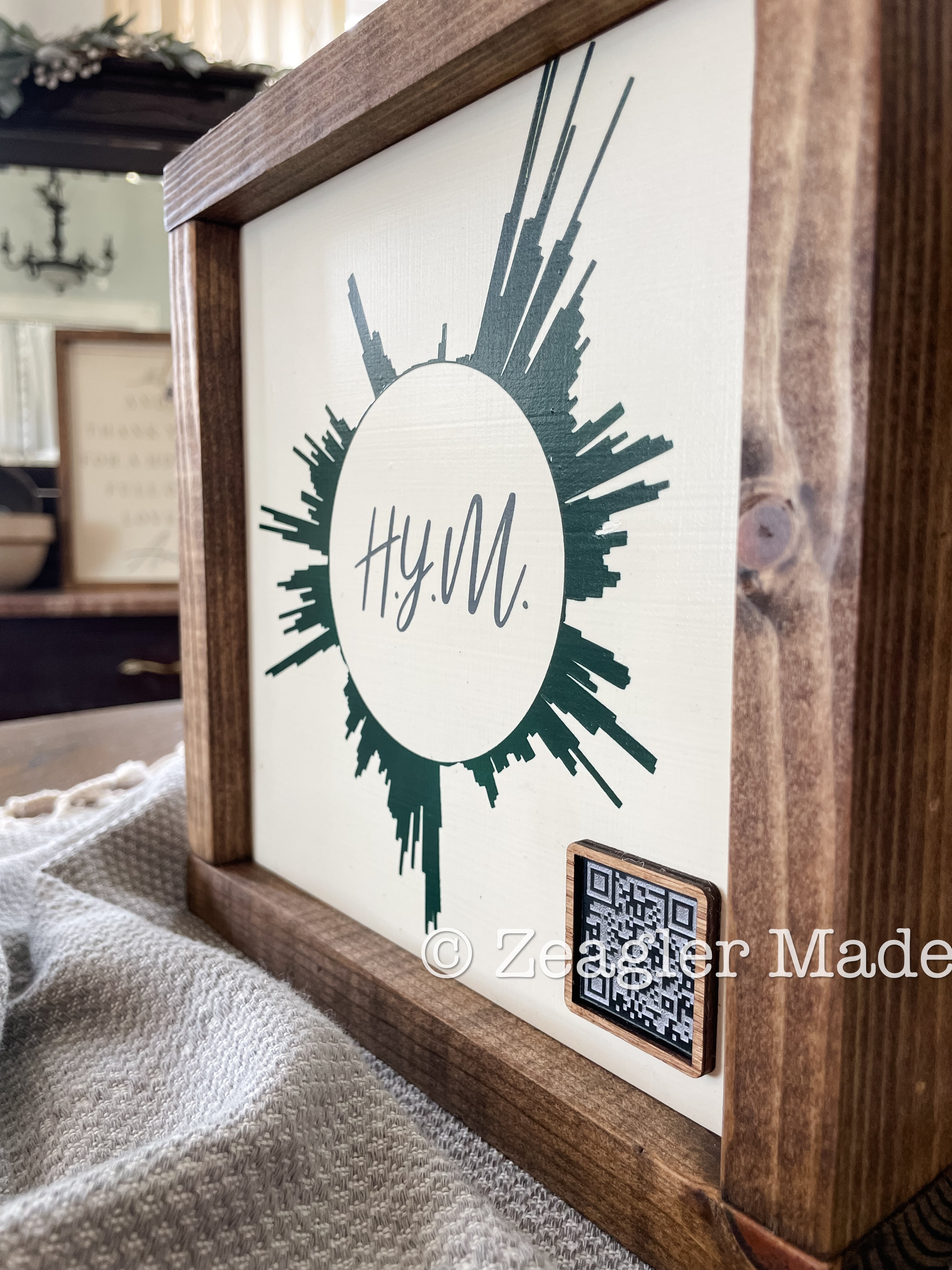 Voicemail memorial with QR code