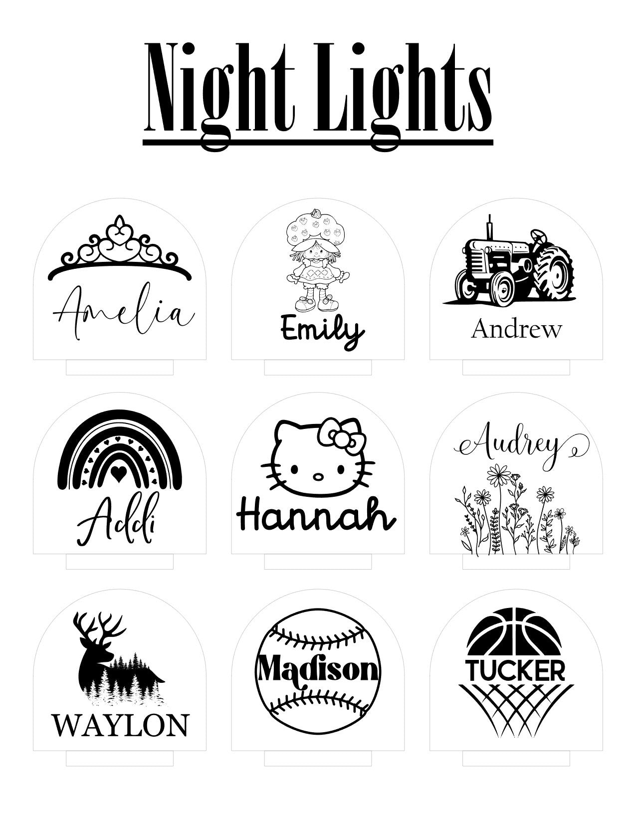 Personalized Night Light