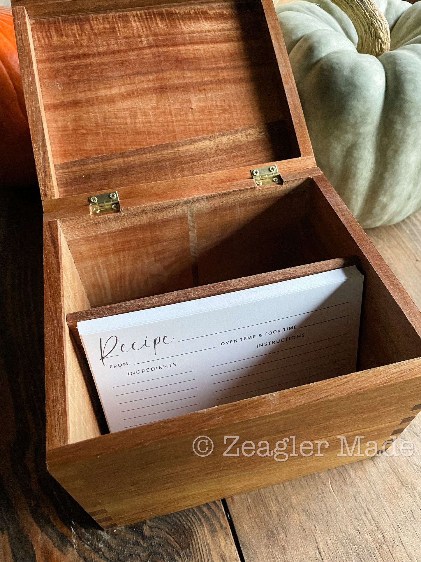 Recipe Box with optional custom engraving