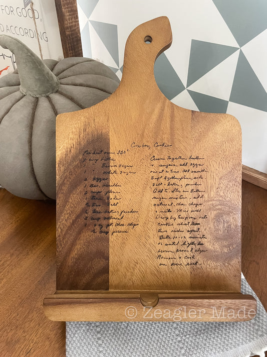 Cookbook stand