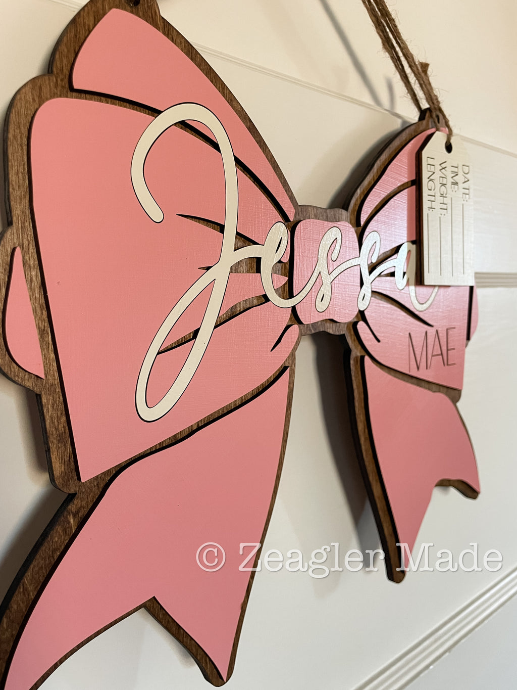 Door hanger : teacher gift / baby nursery sign