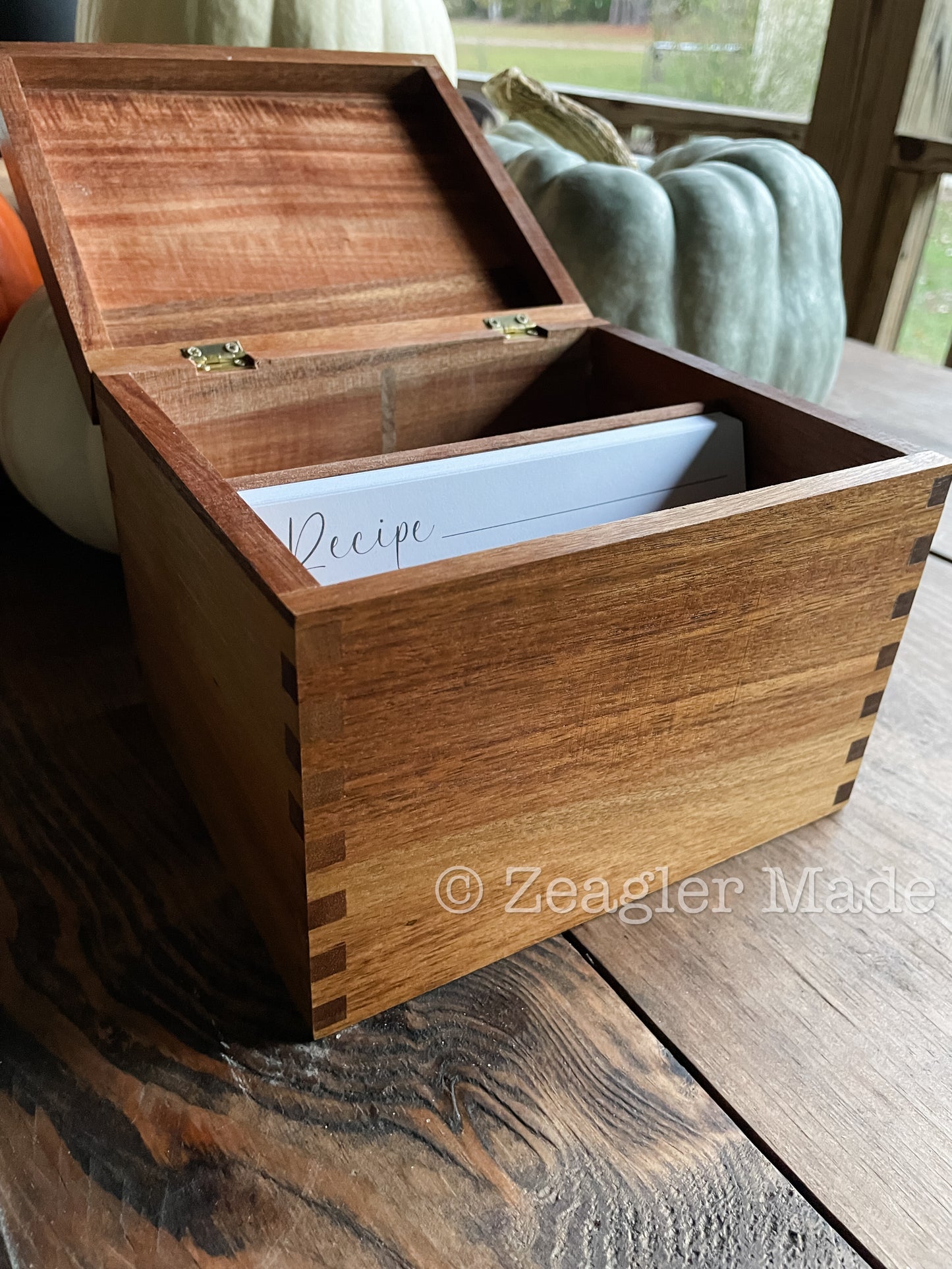 Recipe Box with optional custom engraving