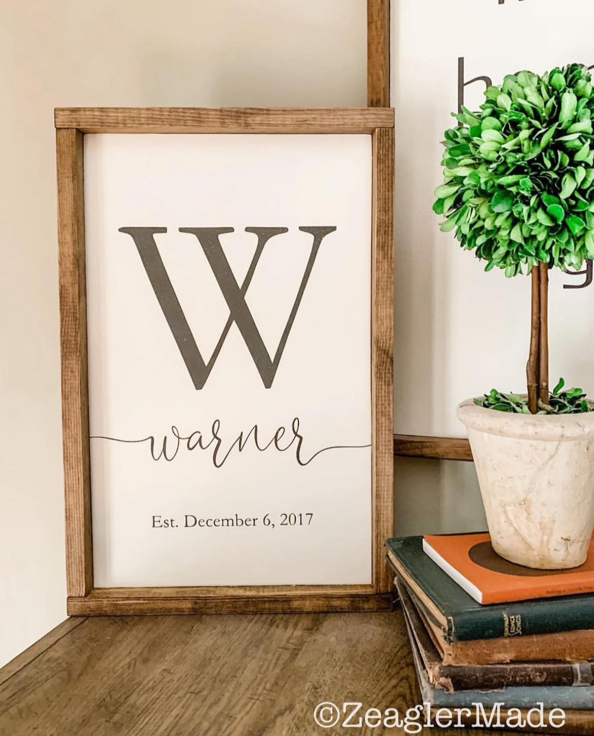 Initial with last name