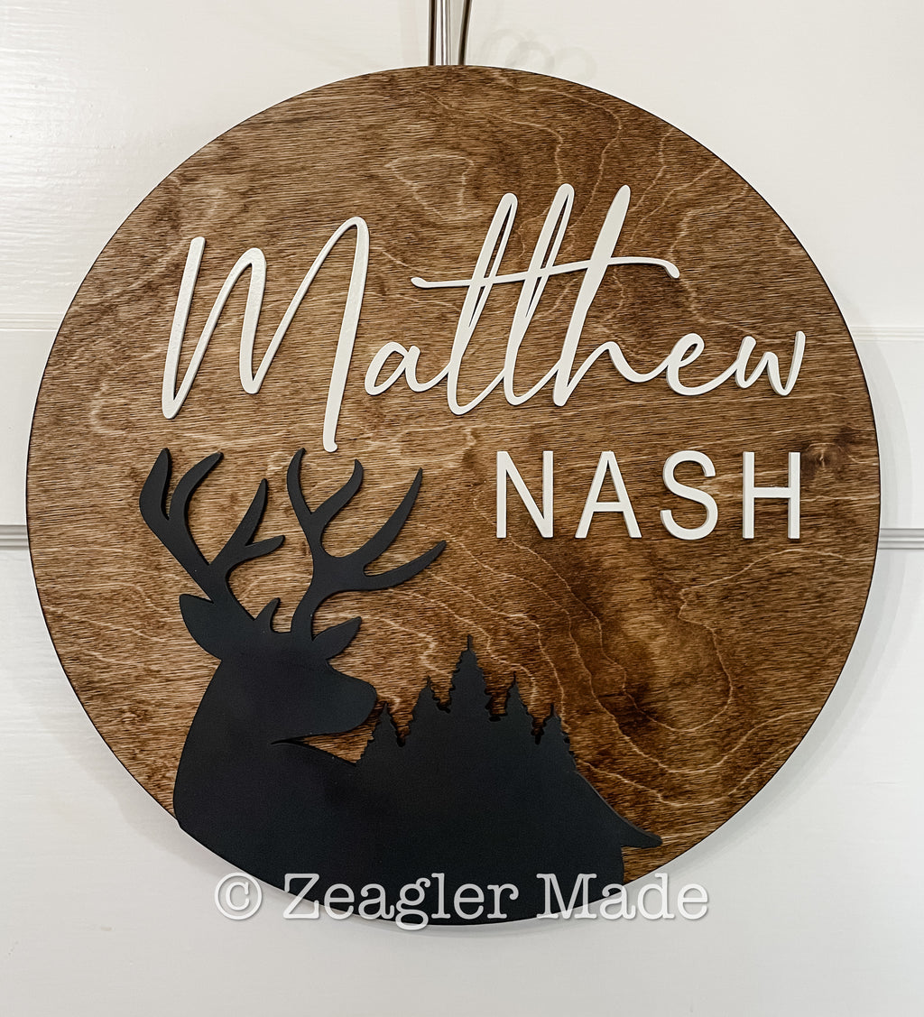 Door hanger : teacher gift / baby nursery sign