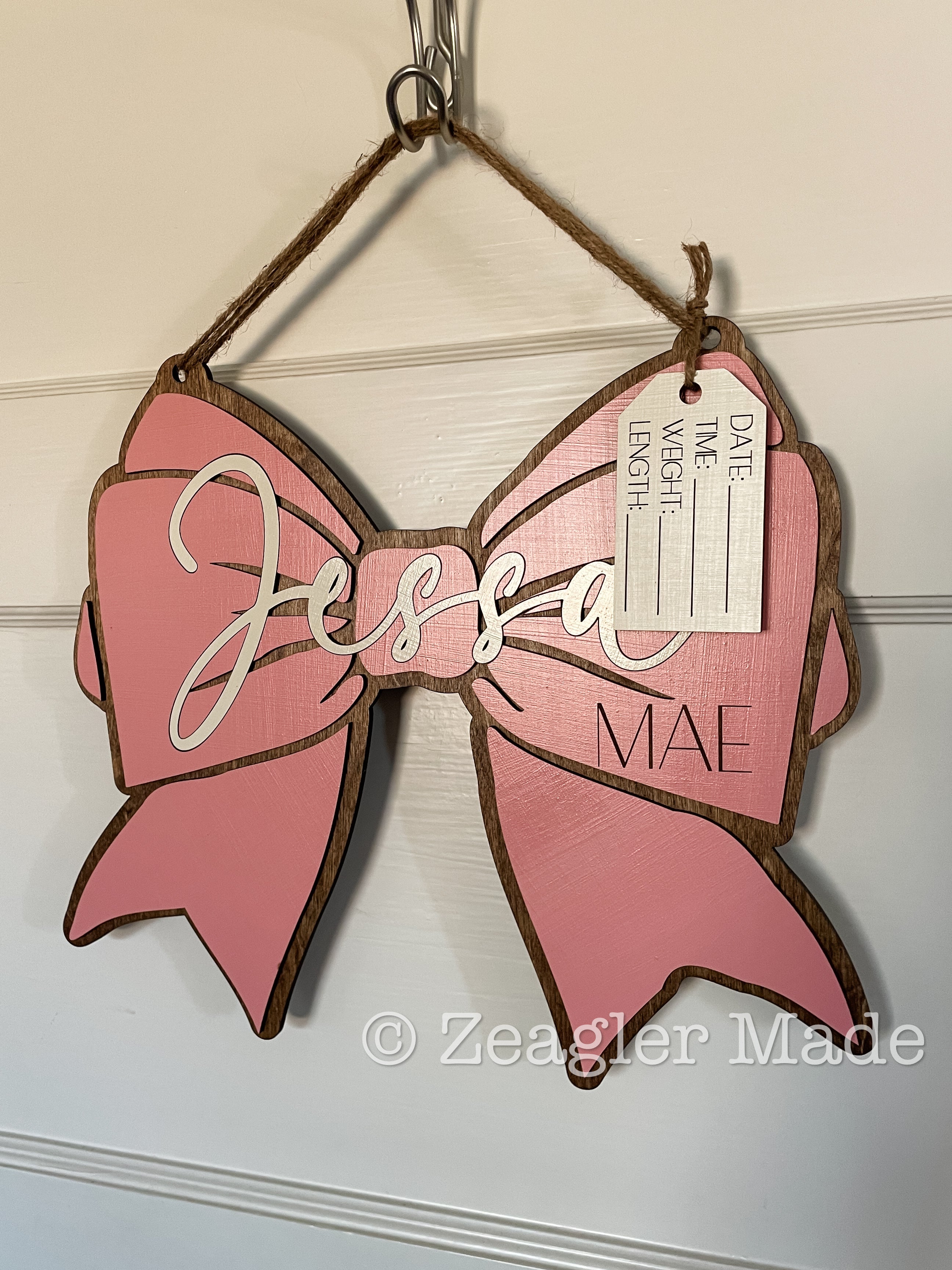 Door hanger : teacher gift / baby nursery sign