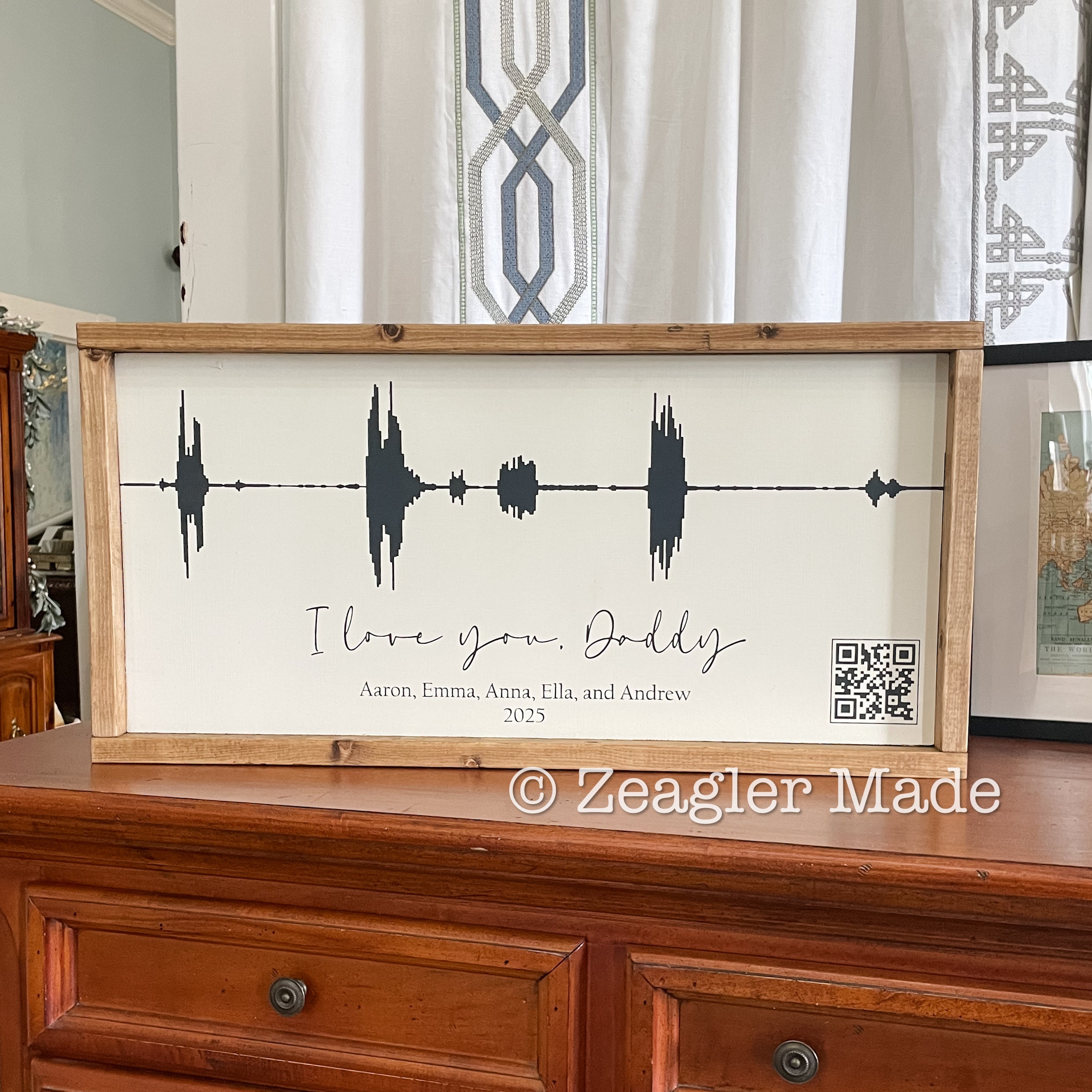 Voicemail memorial with QR code