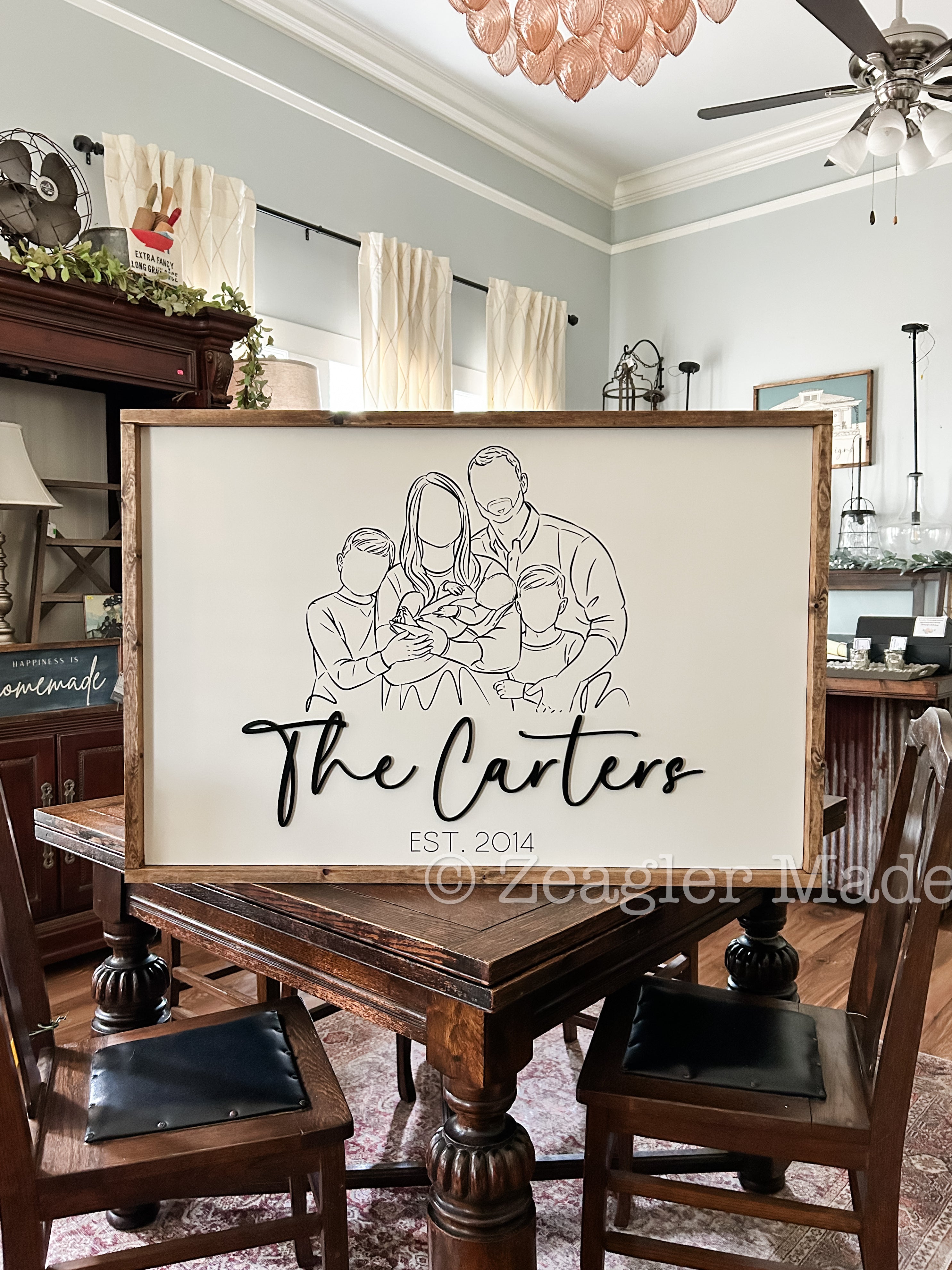 Family portrait sketch