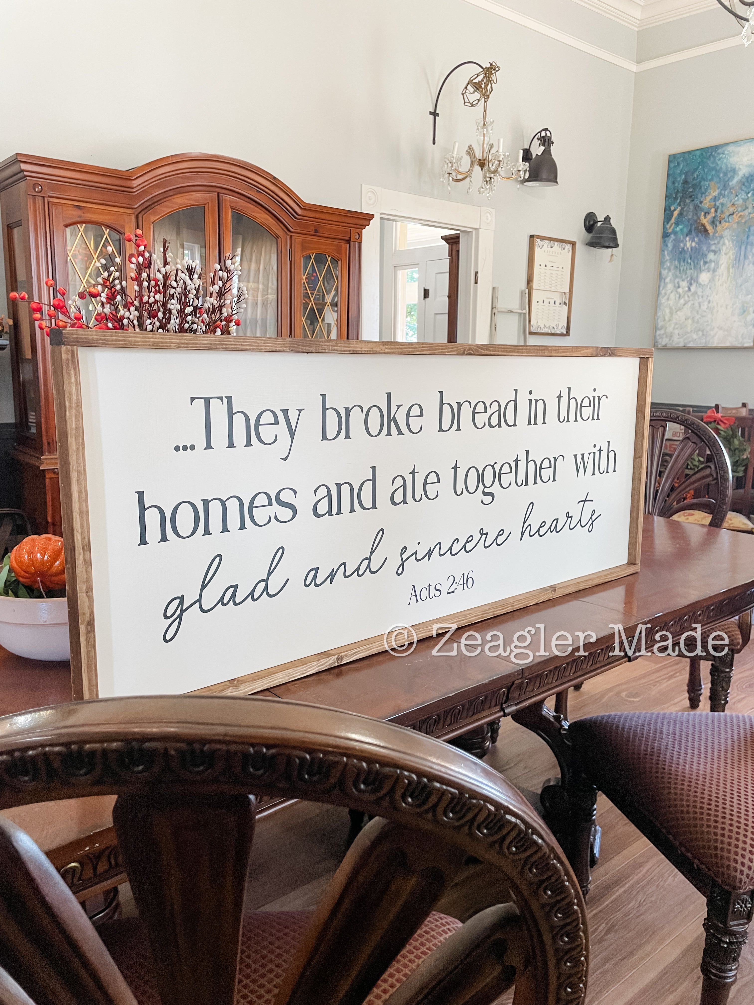 They broke bread in their homes