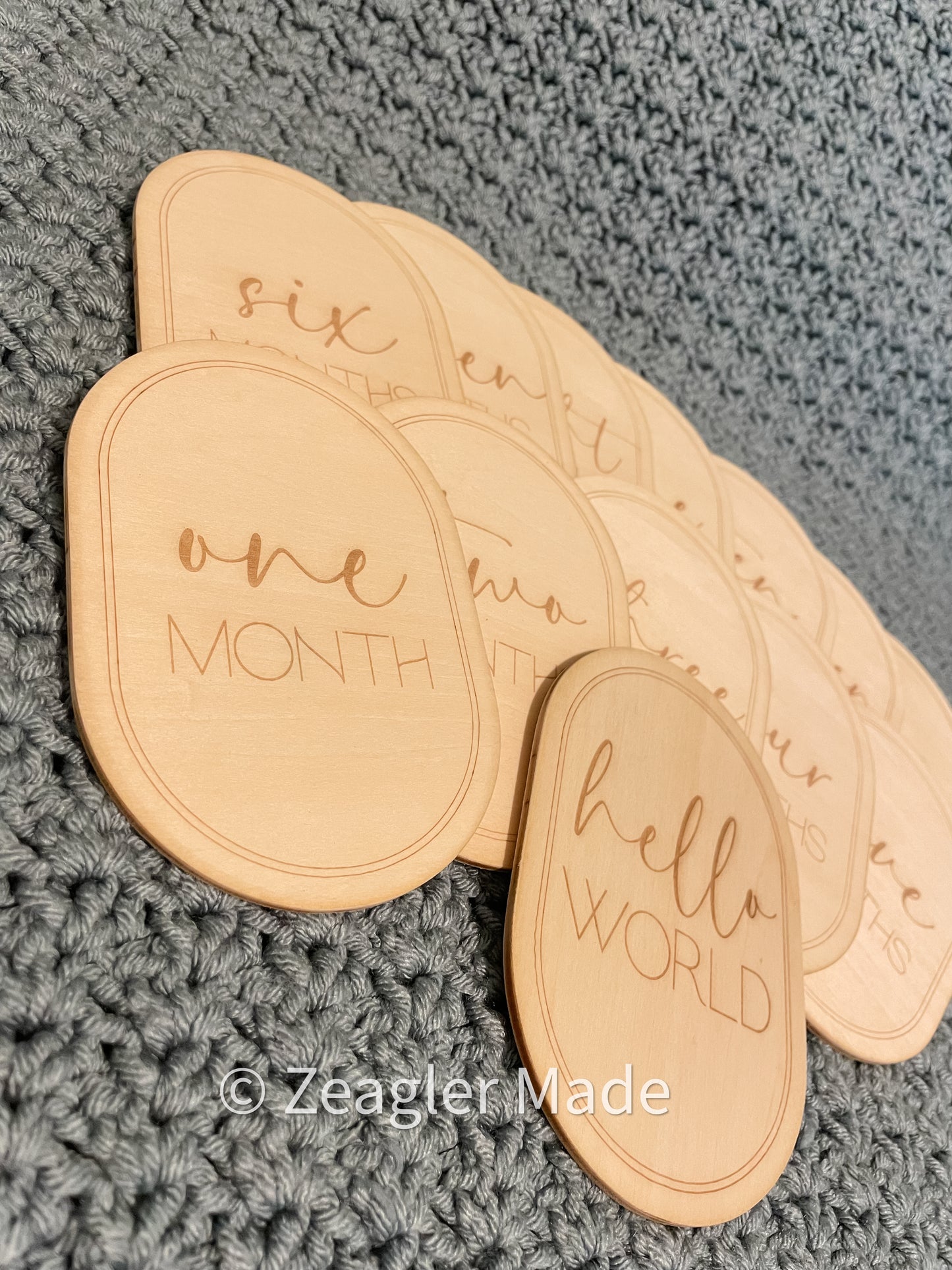 Baby Monthly Milestone Markers - baby photo prop