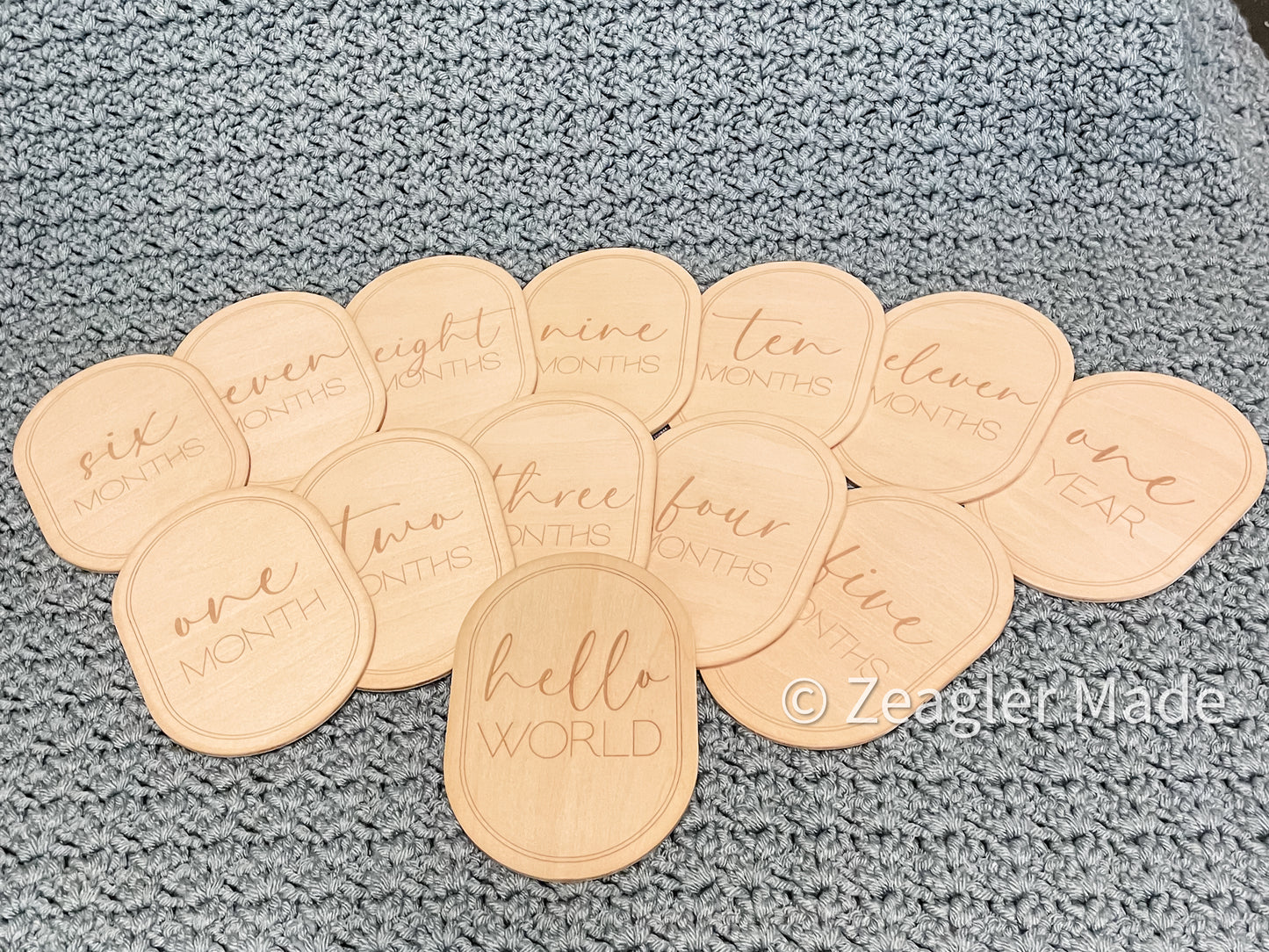 Baby Monthly Milestone Markers - baby photo prop