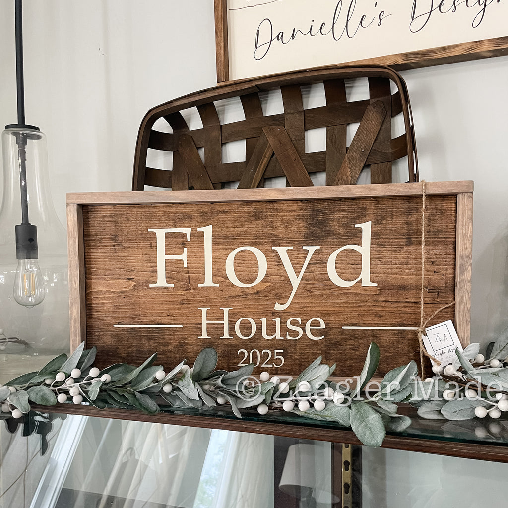 Established Sign Family Name