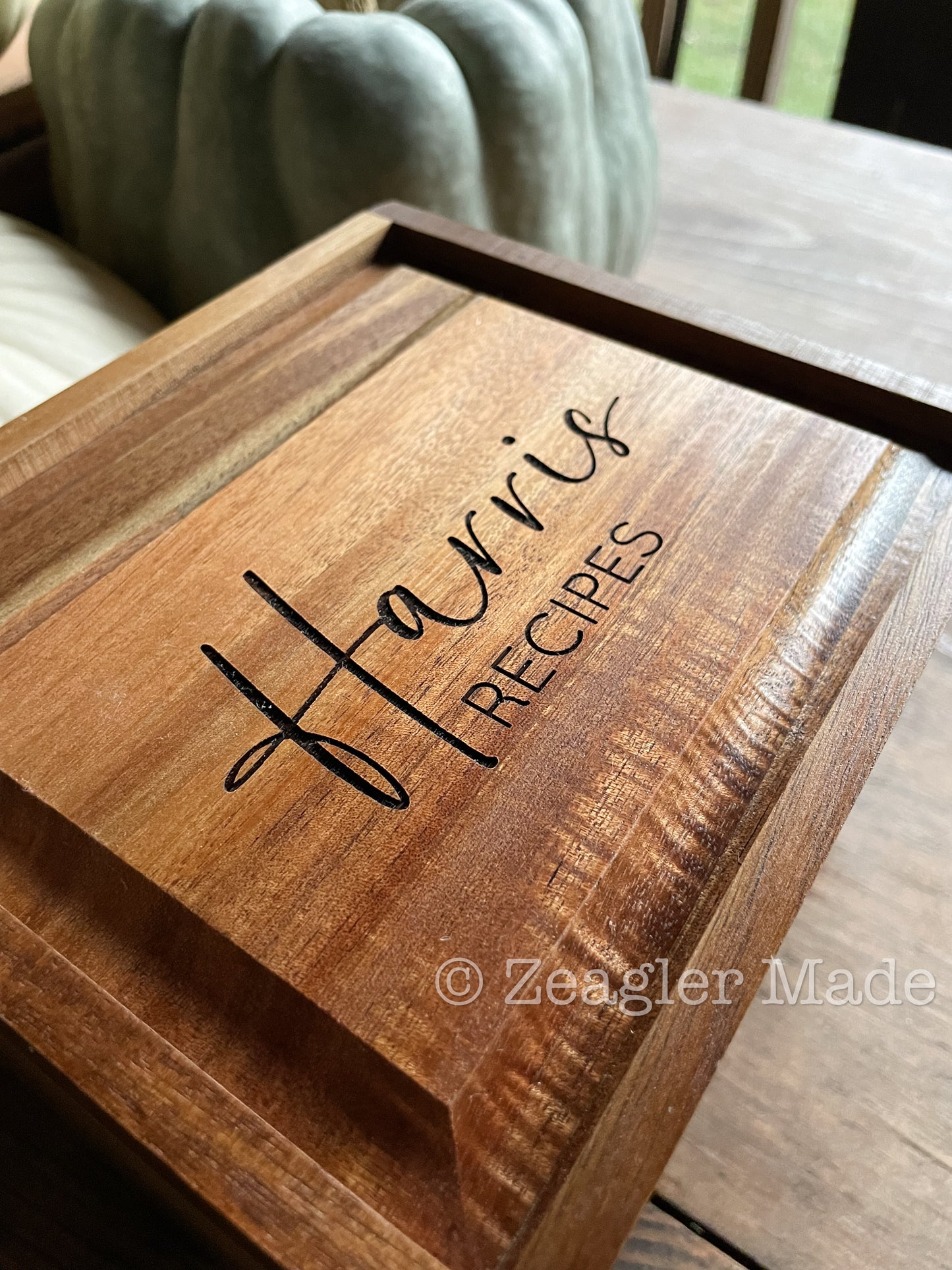 Recipe Box with optional custom engraving