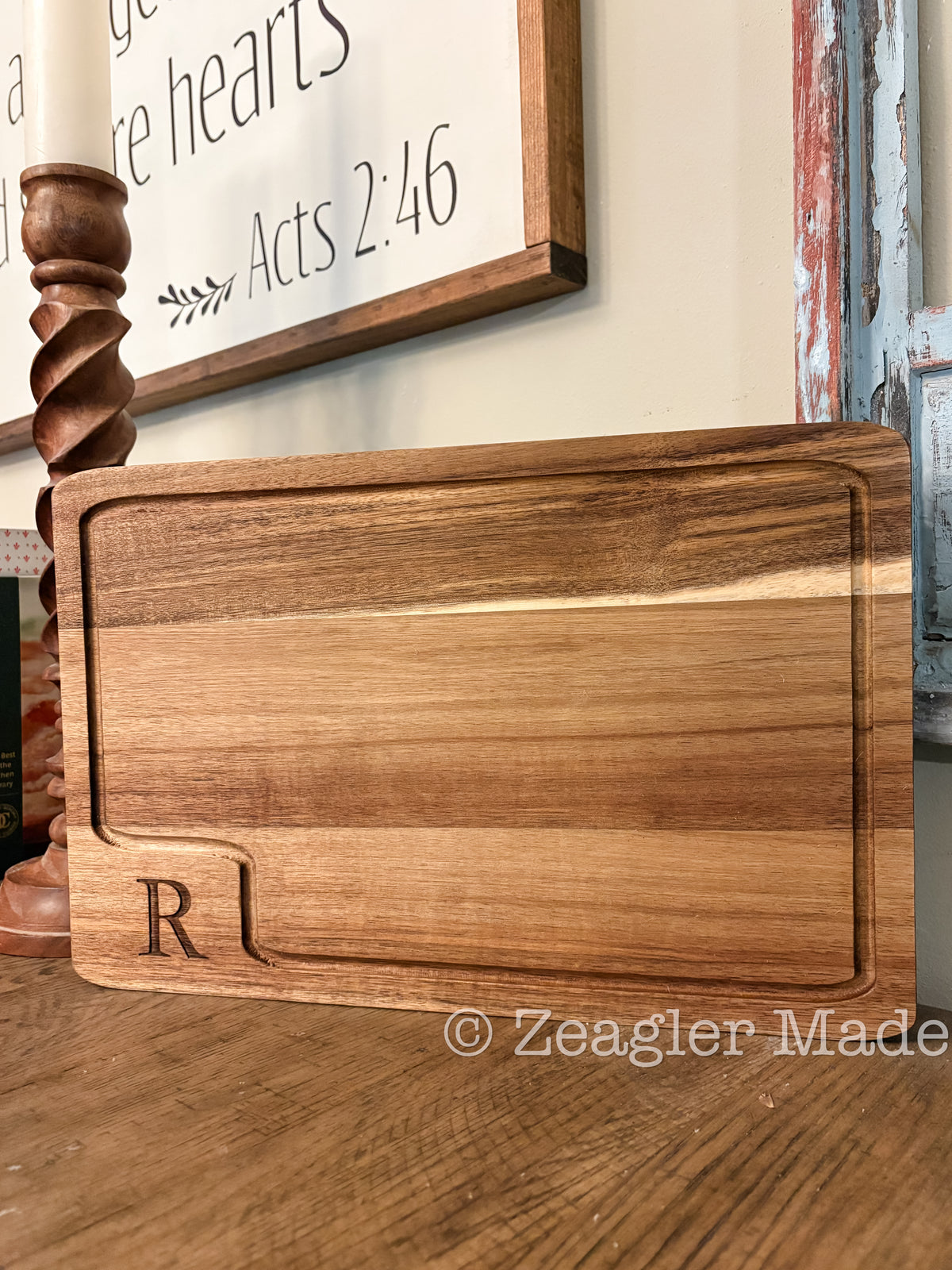 Cutting board - rectangle with juice groove