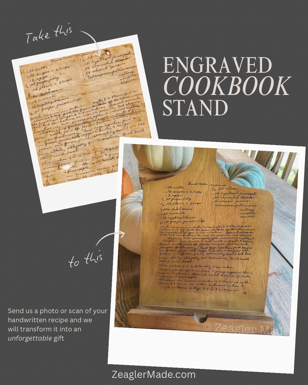 Cookbook stand