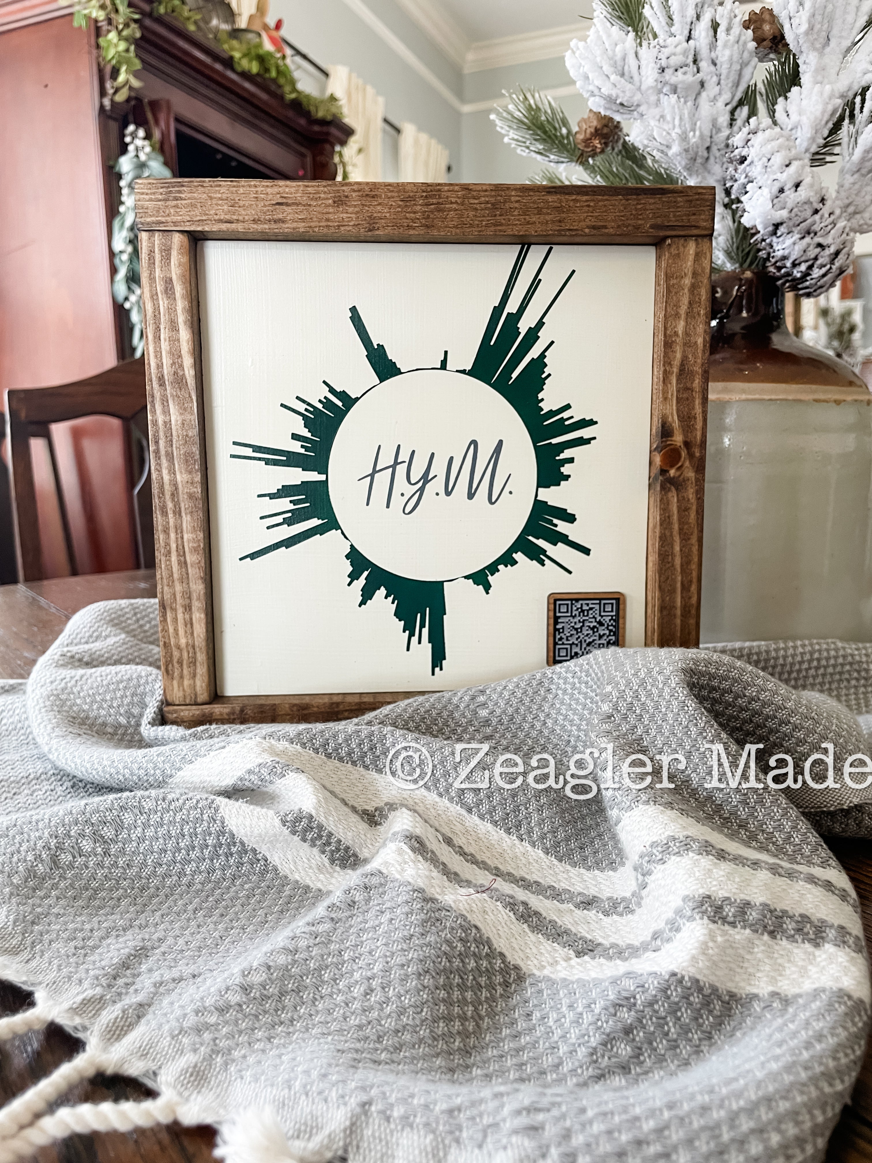 Voicemail memorial with QR code