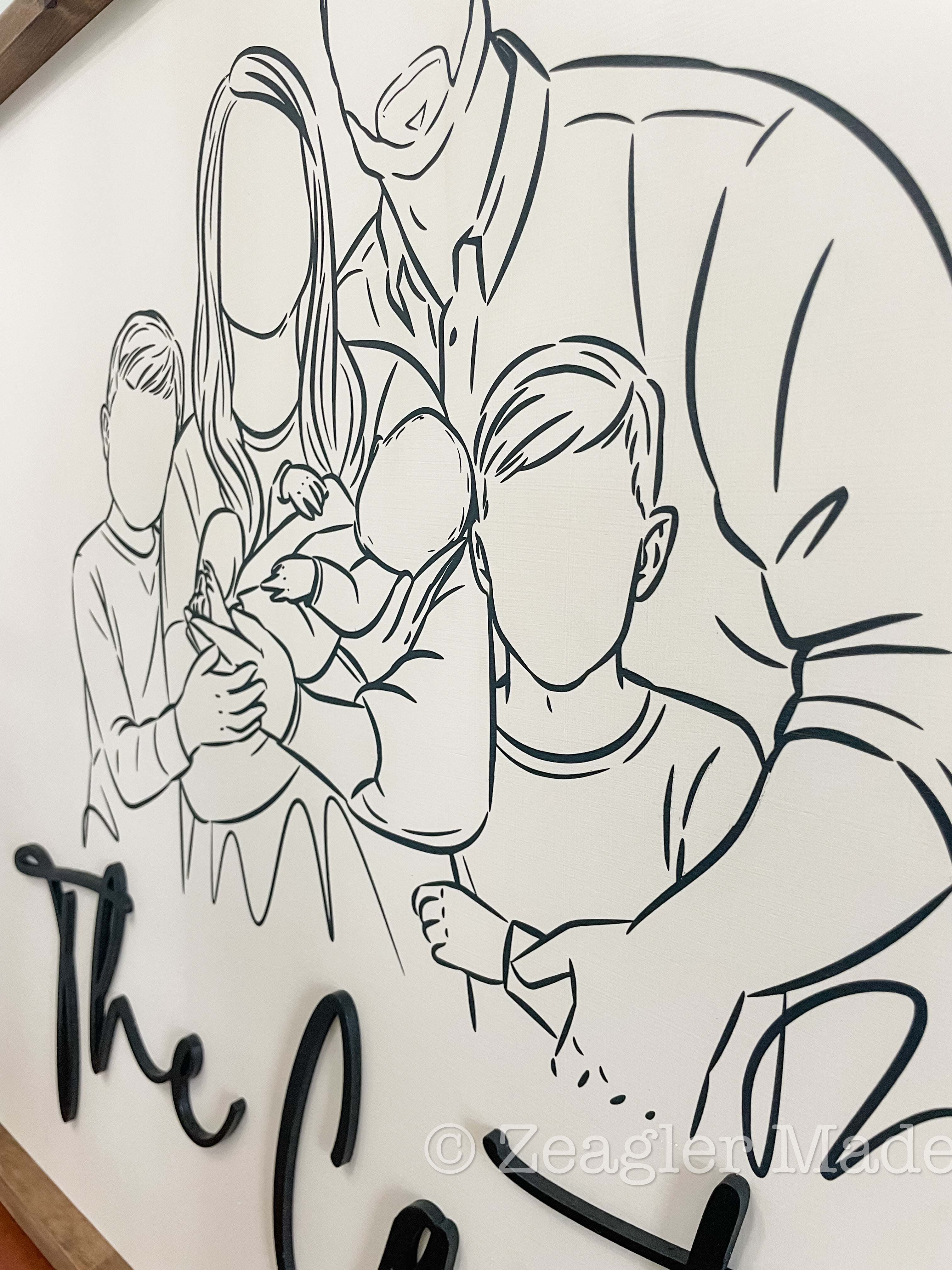 Family portrait sketch