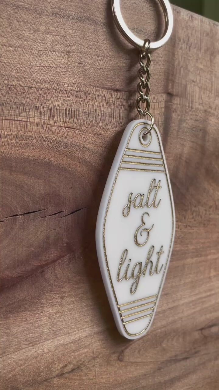 Salt & Light keychain