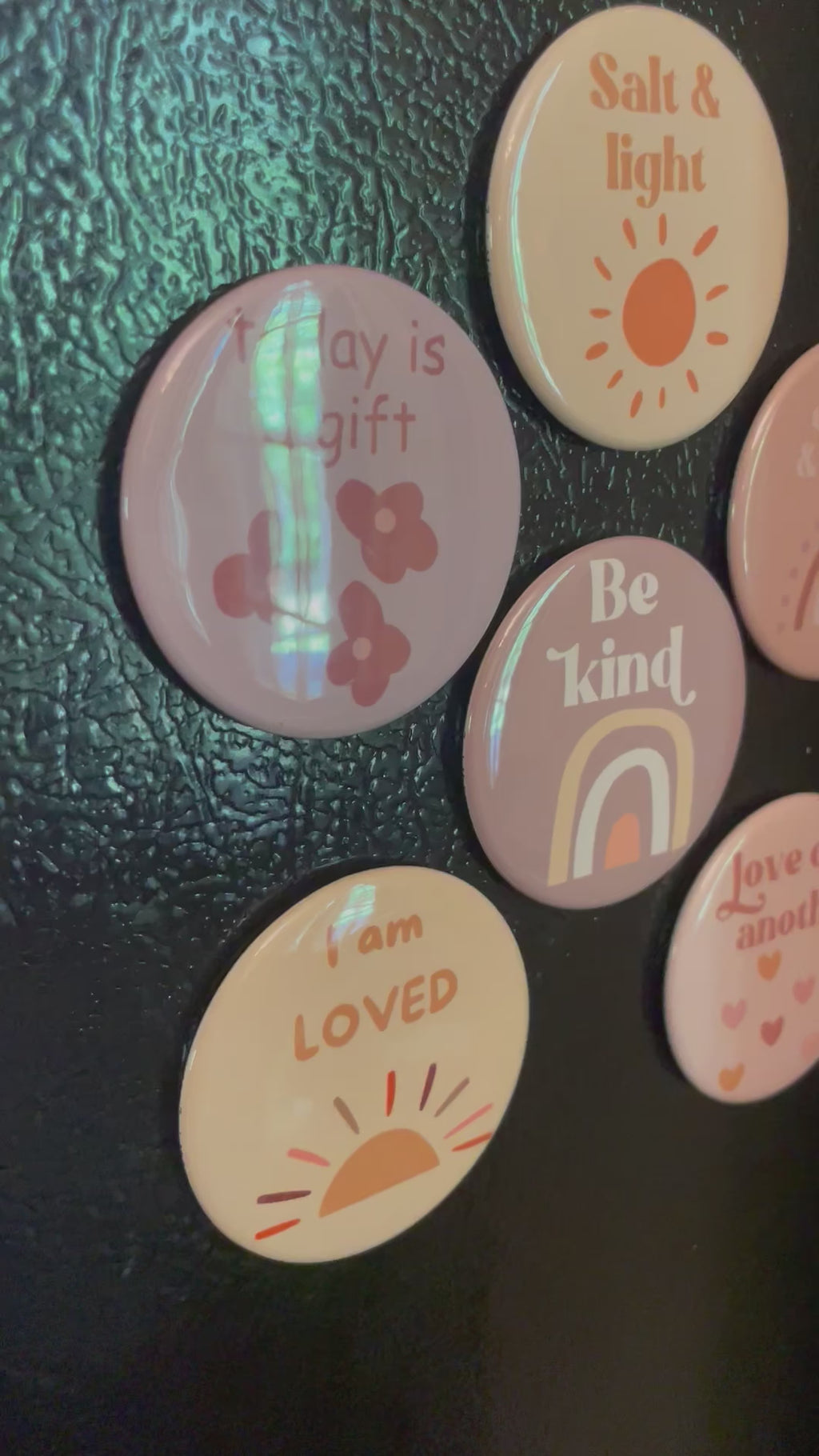 2.25” round custom magnets or pins